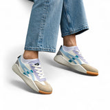 Vera - Retro Damen-Sneaker mit Farbdetails und Komfortsohle – Blau