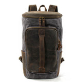 PORTO | Vintage Canvas Rucksack – Grau