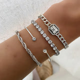 Domitia Calvina Armbandset | Weißgold – Weißgold