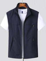 Weste Herren Outdoor Mit Taschen | Atmungsaktiv Und Schnelltrocknend – Blau