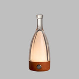 LED Tischlampe in Flaschenform – Wiederaufladbare Designleuchte – Orange