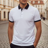 Lennart | Herren Kurzarm Poloshirt Regular Fit – Weiß