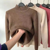 Karolina | Komfort-Pullover für kalte Winterabende – Kaffee