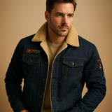 Warme Fleecepullover mit Verstärkung für Herren | Daan – Blau