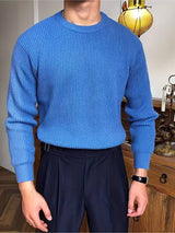 Ce - klassischer herrenpullover mit modernem design – Blau