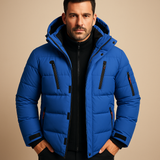 Wasserfeste Winterjacke mit warmem Futter für Herren | Joris – Blau