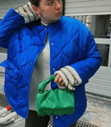 Lose steppjacke in ubergröße - carline – Blau