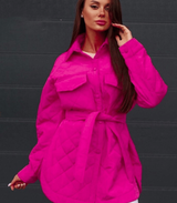 Lose steppjacke in ubergröße - carline – Rosarot