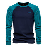 ZANO™ - Klassischer Baumwollpullover Mit Langen Ärmeln, Atmungsaktiv & Easy-Care – Dunkelblau