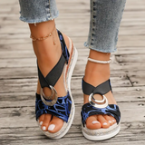 Lara | Elegante Sandalen – Blau