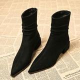 Abigail | Blockabsatz Gepolstert Stiefel – Schwarz