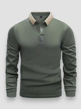 Arlixon - leichtes Langarm-Poloshirt – Grün