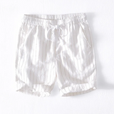 Noah - Shorts mit dehnbarem Bund – Weiß