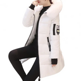 Bequeme Winddichte Damen Winterjacke - Elinora – Weiß