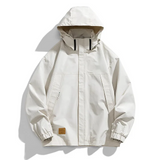 Ferris - wetterfeste outdoorjacke mit kapuze für herren – Weiß