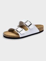 Oslo Arizona Damensandalen – Bequeme Vegan Leder Sandalen – Weiß