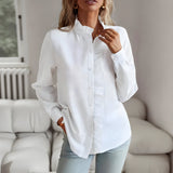 Andric | Eleganz und Komfort in einer perfekten Bluse – Weiß