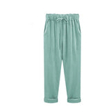 Ulkka | Damen Sommer Bequem Hosen | Leicht – Grün