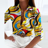 Elle | Schicke Bluse mit Kragen – Gelbes Labyrinth