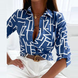 Elle | Schicke Bluse mit Kragen – Blau