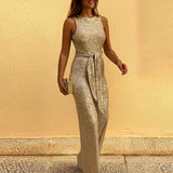 Loiry - Stilvoller Overall für Damen – Gold