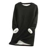 Sigrid – damen-fleecepullover – Schwarz