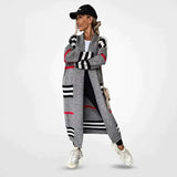 Aus Holz - für damen-cardigan – Grau