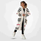 Aus Holz - für damen-cardigan – Weiß