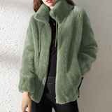Keilani – weiche warme damenjacke – Grün