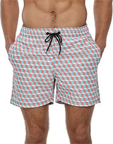Trendy Herren Badehose, modisch und bequem – Weiß