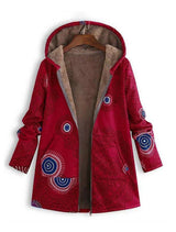 Aerilyn – Warmer Und Weicher Parka Mit Taschen – Rot