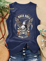 Irène | Trendiges Sommer-Tanktop – Marineblau 1