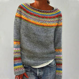 Izzel™ - Gemütlicher Fair Isle Pullover – Gelb (Fast ausverkauft)