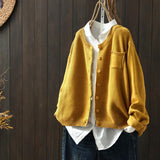 Damen Strickjacke in Übergrößer | Bequem – Gelb