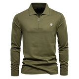 Jared – klassisches poloshirt – Leger Grün