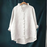 Coraly™ – Zeitlose und Bequeme Bluse – Weiß