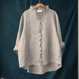 Coraly™ – Zeitlose und Bequeme Bluse – Grau
