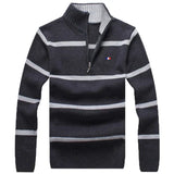 Maddox - herrenpullover mit kragen – Dunkelgrau