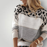Damen Winterpullover – gestrickter Pullover – Grau