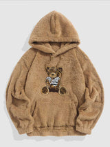 Teddy - wärmerer winter-hoodie – Braun