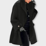 Sherry - Eleganter Trench Mantel – Schwarz